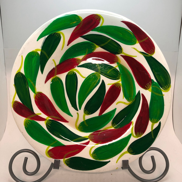 Vintage Mexican Hand Made Platter - Picture 1 of 9